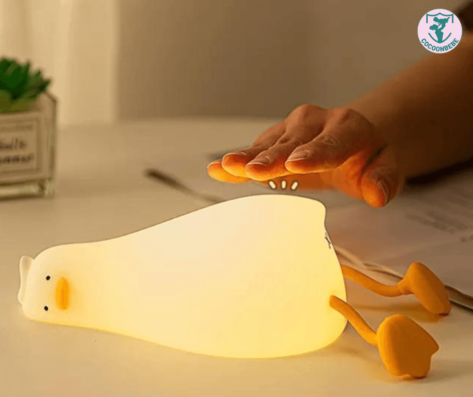 VeilleuseDuck™ | veilleuse LED ludique en silicone chargeur USB - cocoonbebe